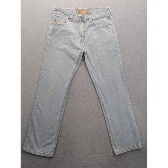 Territory Ahead Jeans Mens 35x34 Relaxed Fit Denim Straight Leg Casual Pants - Picture 1 of 15